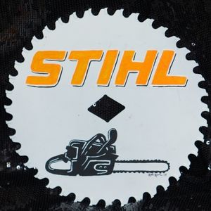 Stihl hand painted saw blade